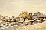 Henri-Joseph Harpignies Pont Neuf, Paris painting